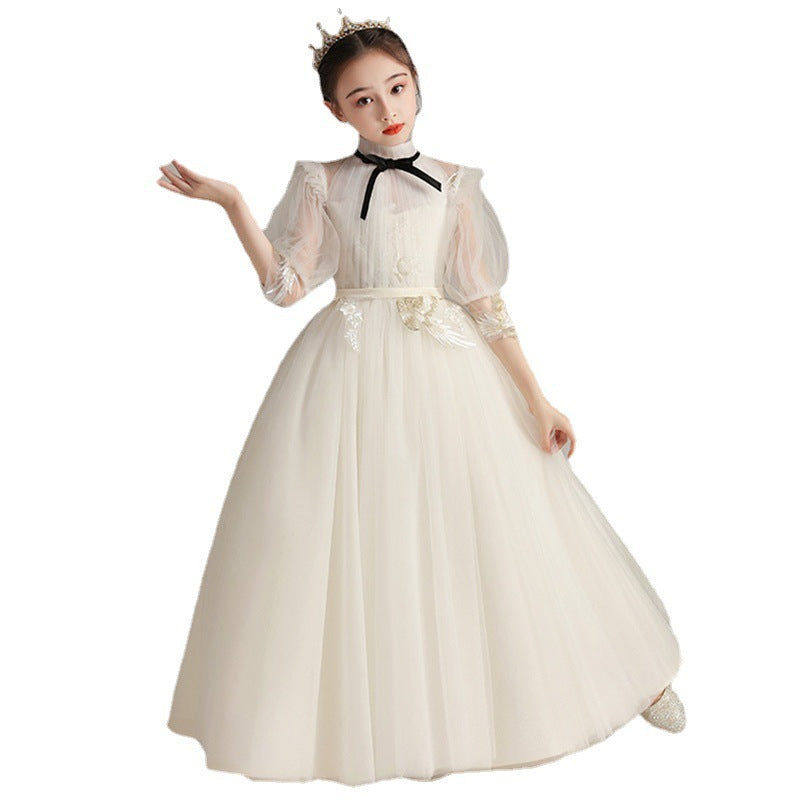 Robe de soirée de mariage en dentelle pour enfants