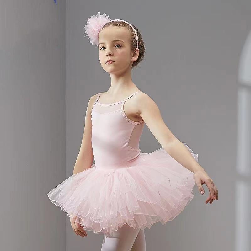 Vêtements de danse pour femmes, exercices à manches courtes, jupes de Ballet pour tout-petits et enfants