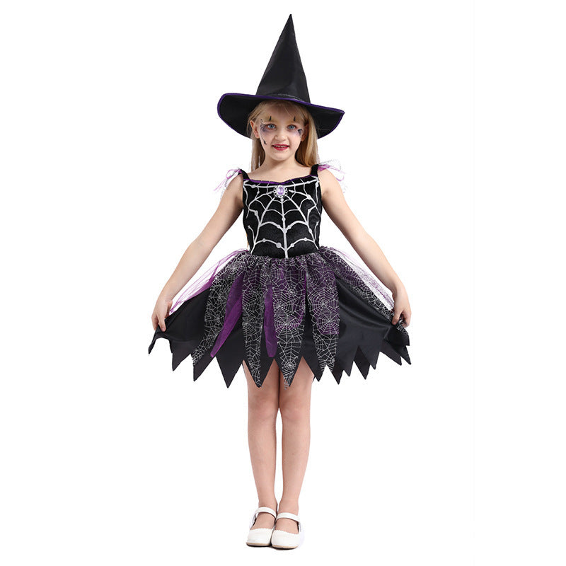 Costume de sorcière pour enfants d'Halloween