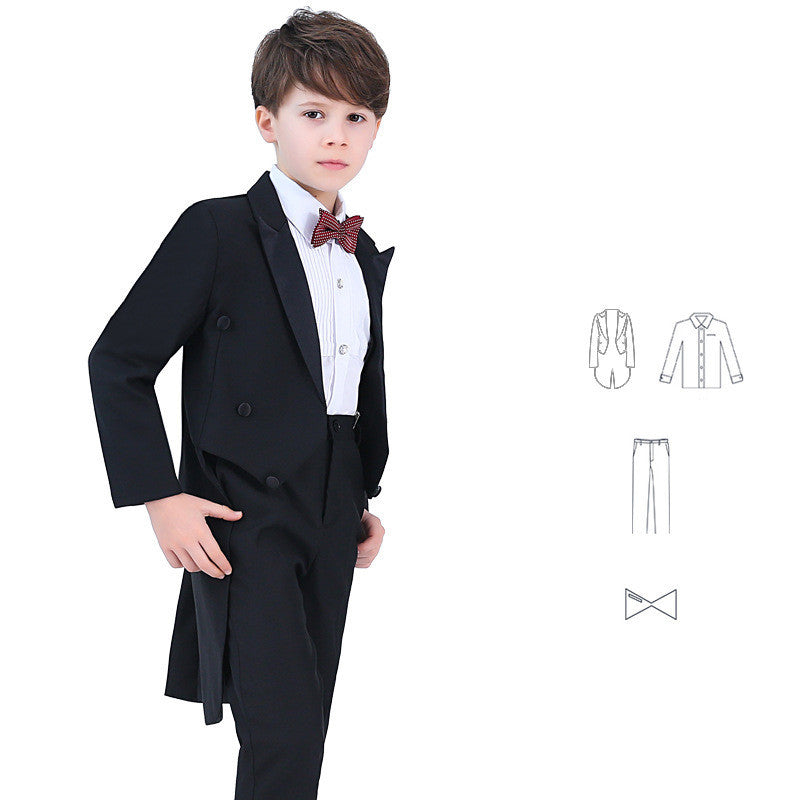 Costume de spectacle de costume de smoking pour hommes pour enfants