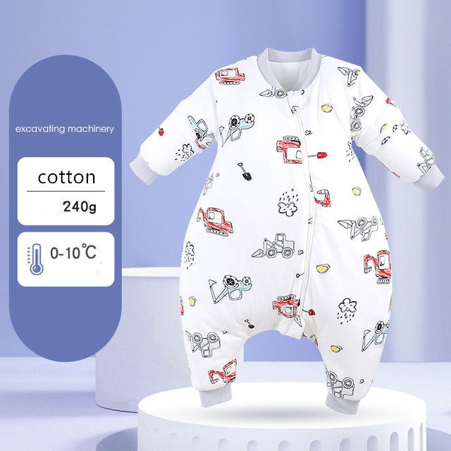 Baby autumn and winter one-piece pajamas