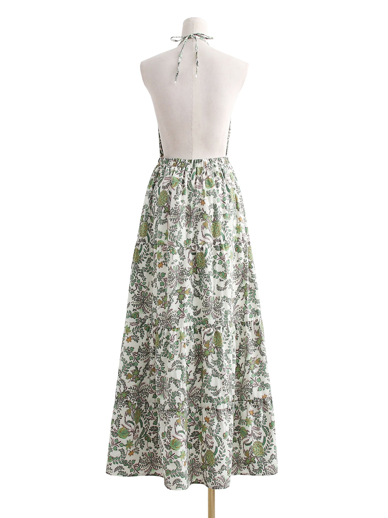 Robe d'été pour femmes, vêtements, col en v, col licou, imprimé Floral, Maxi, avec bretelles