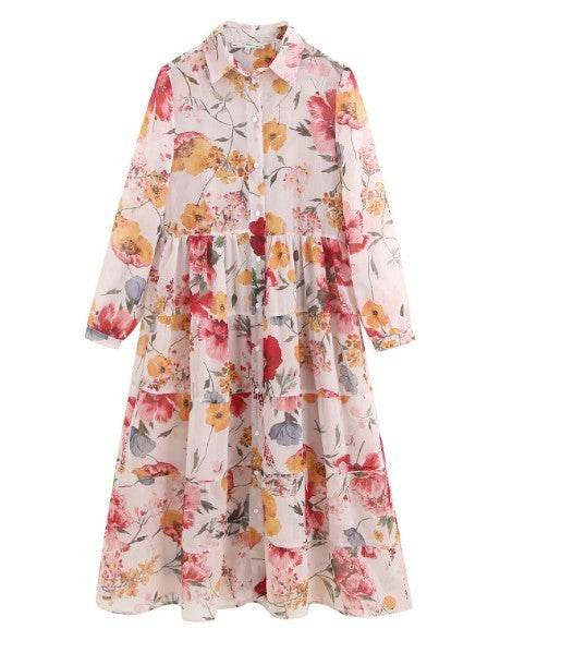 Vestido de dos piezas con estampado floral para mujer