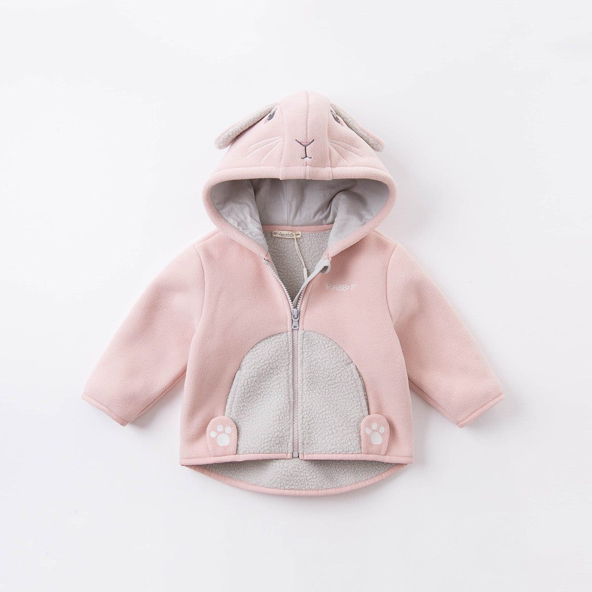 Children's Baby Western Style Plus Fleece Hooded Top Women