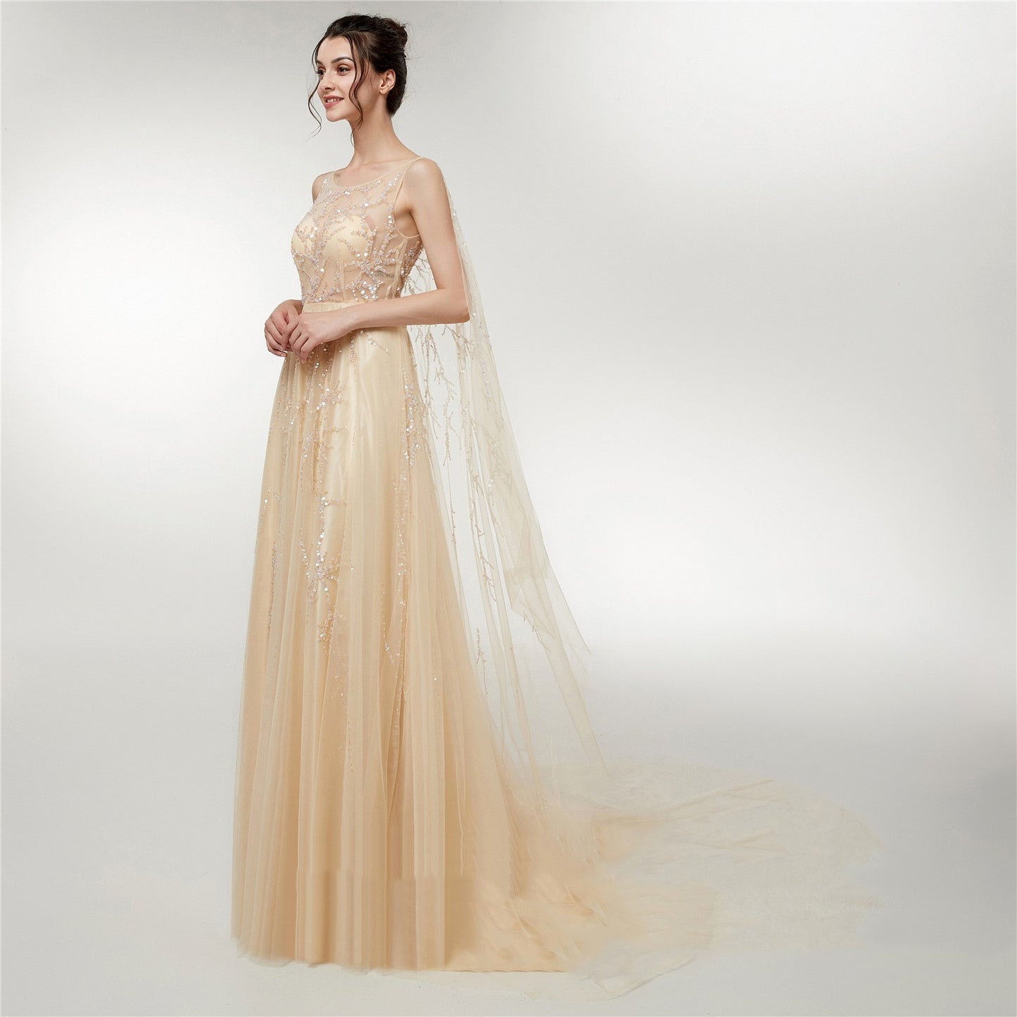 Engerla robe de mariée automne nouvelle robe longue