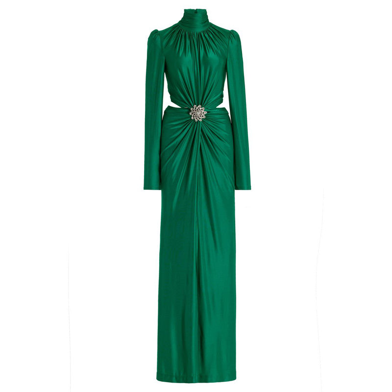 Robe de soirée de Banquet de fête de mode pour femmes tenue de ventre robe longue