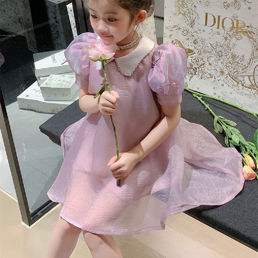 Children's Fashion Princess Dress Purple