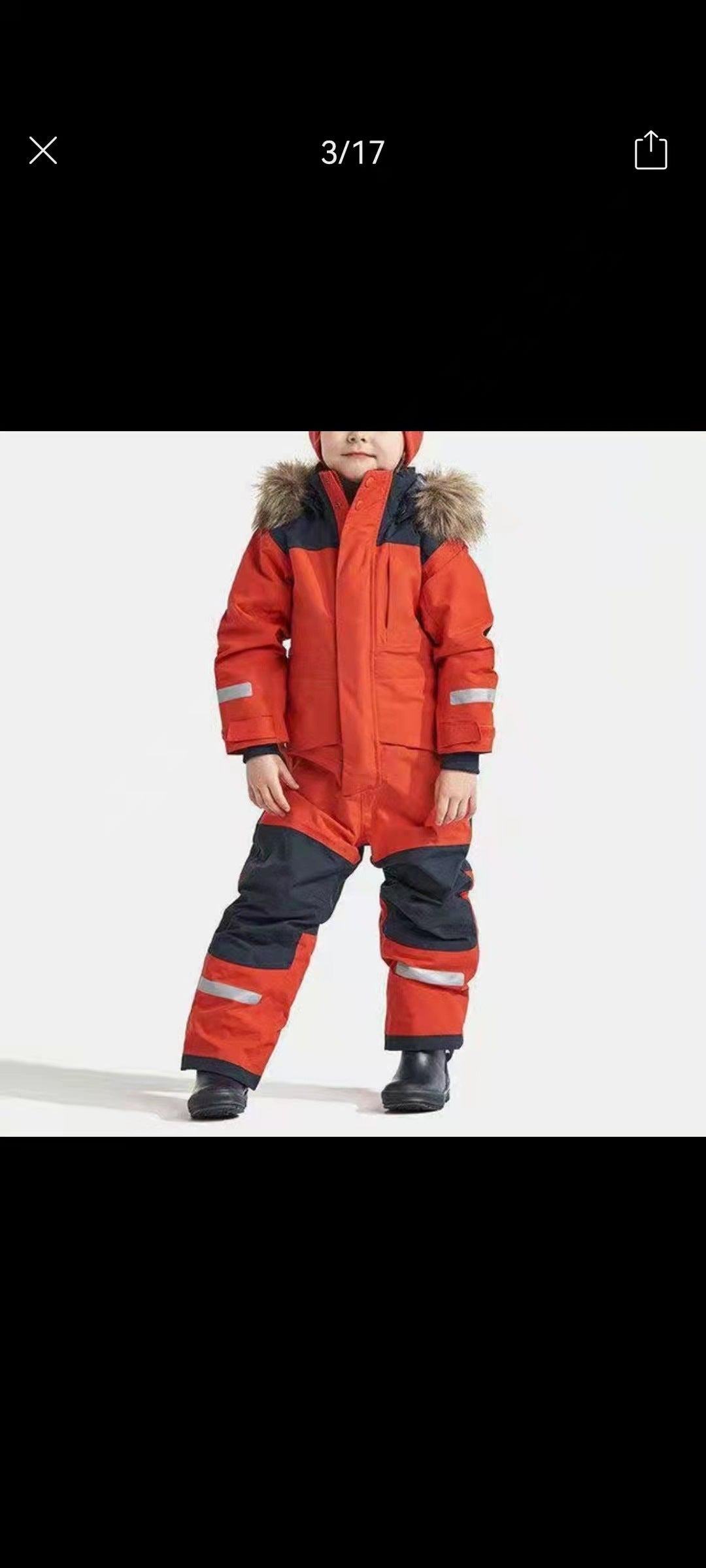 Traje de esquí de una pieza para niños, resistente al viento, impermeable, grueso, luminoso, ropa acolchada de algodón para niños y niñas