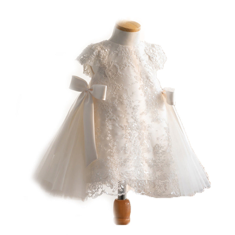 Robe en coton Performance en dentelle pour enfants