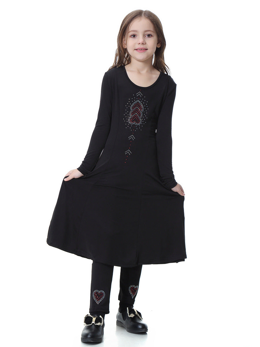 Robe ensemble de personnalité de la mode pour filles