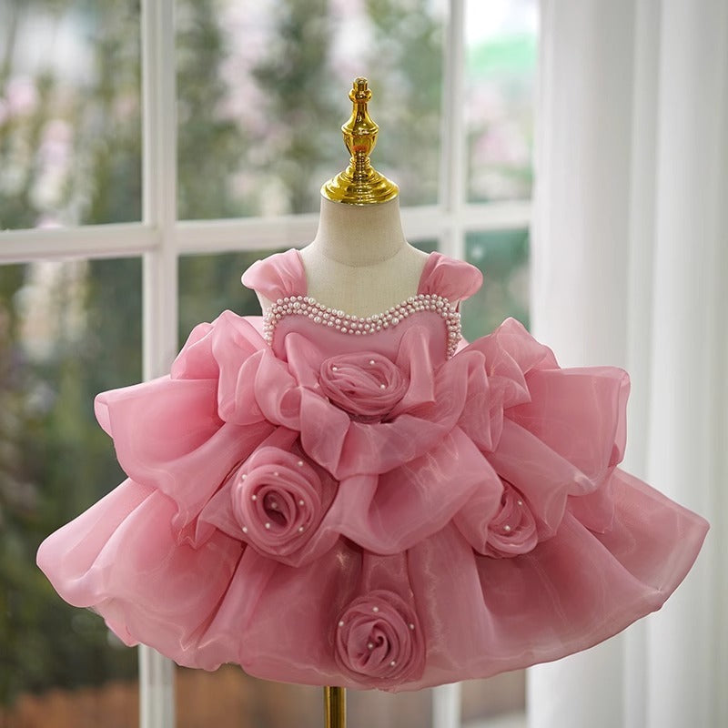 Children Full-year Evening Gown Pettiskirt