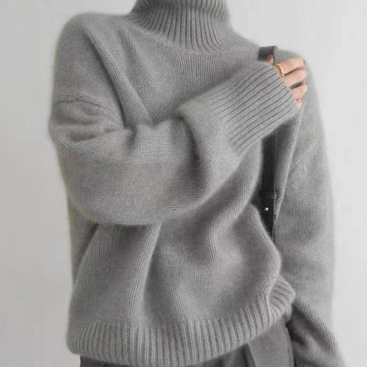 Women's Turtleneck Autumn And Winter Thickening Inner Wear Base Cashmere Sweater Sweater