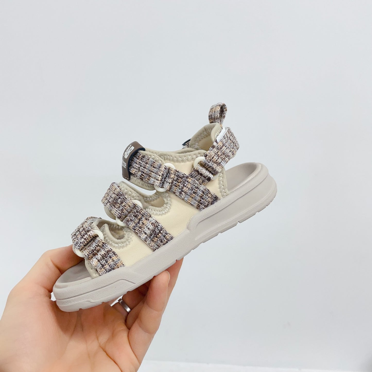 Children's Trendy Color Block Ribbon Classic Sports Sandals