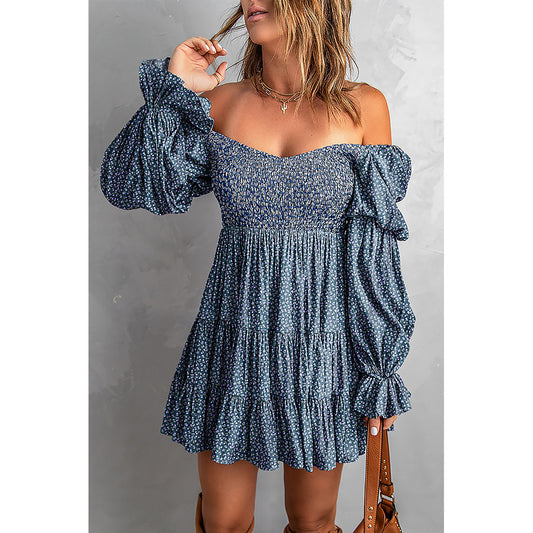 Robe sexy à épaules dénudées pour femmes, couleur unie, taille serrée, plissée, ligne A