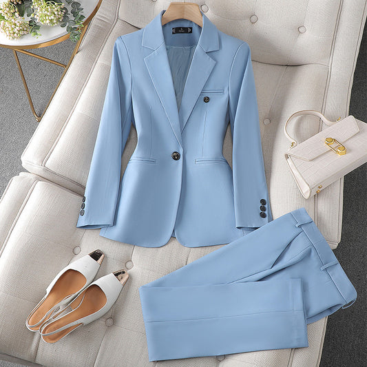 Women's Fashion Temperament Office Suits Business Wear Suit