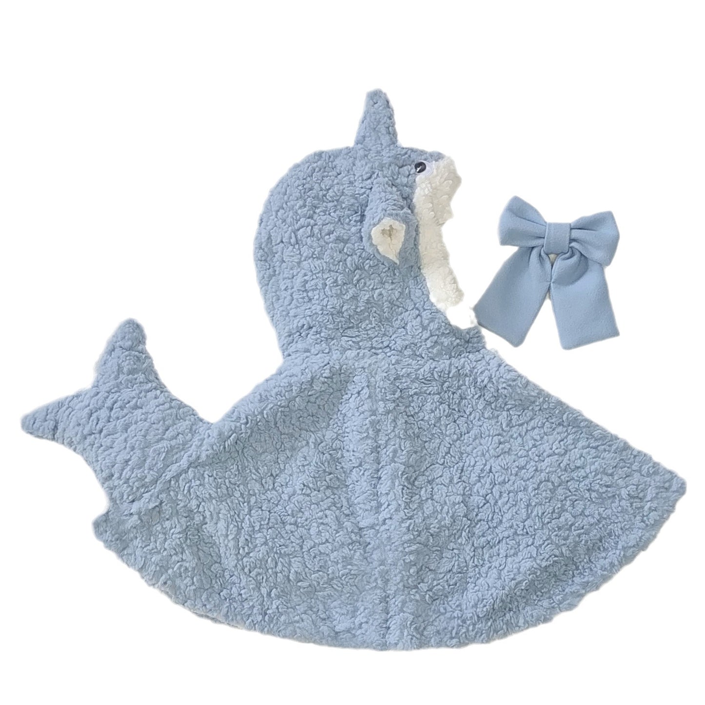 Baby Shark Blanket Boys' Double Layer Thickened Cape Fleece-lined Three-dimensional Baby's Clothes