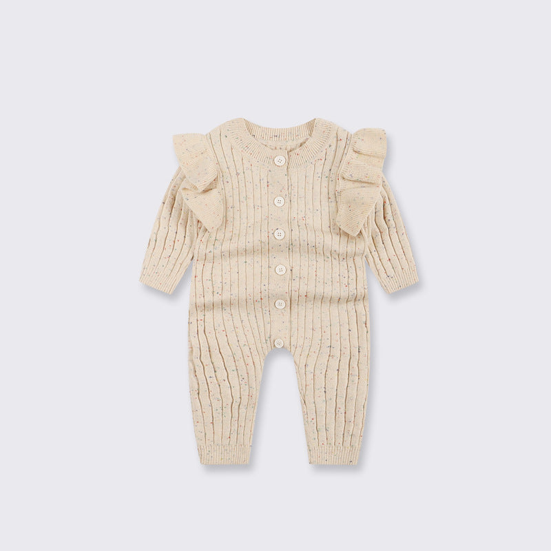 Combinaison tricotée pour bébé, vêtements d'automne