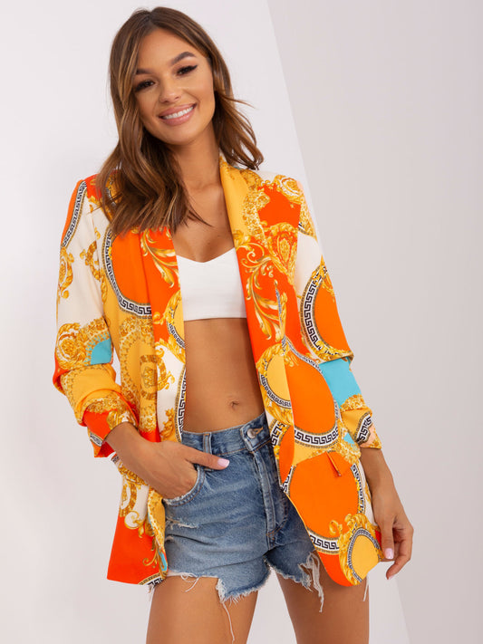 Cárdigan de manga larga con estampado floral para mujer Blazer pequeño informal para mujer