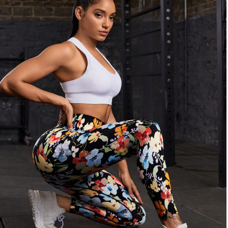 Yoga Pants Women Tight Quick Drying Sexy Printed Women Trousers