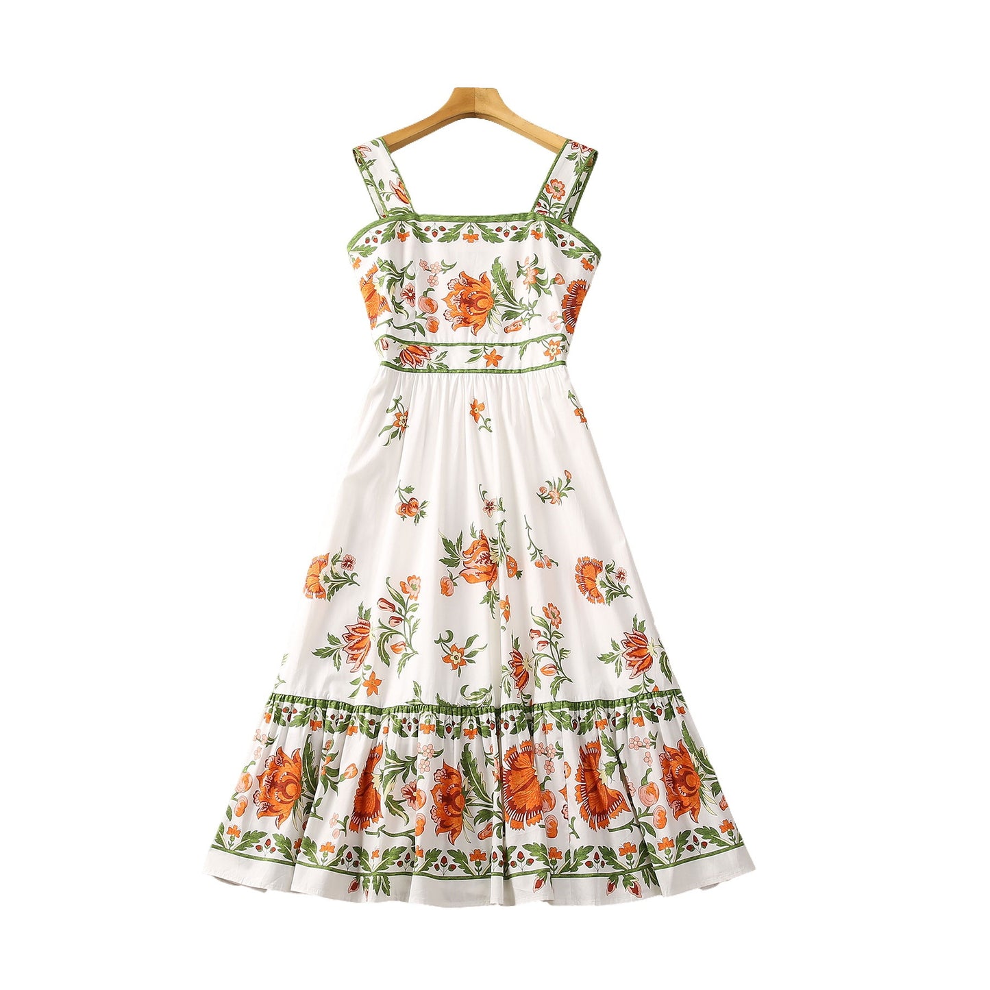 Robe en coton à imprimé floral