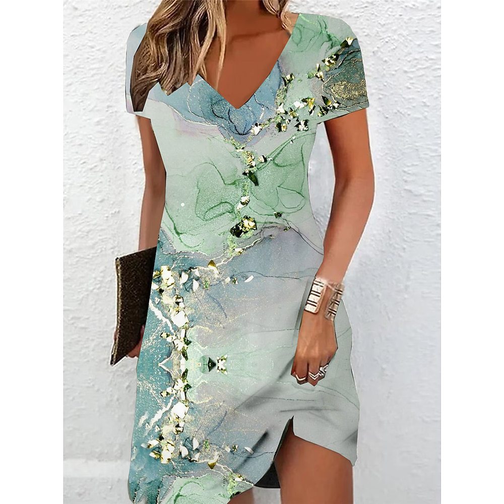 Women's T-shirt Dress Floral Print