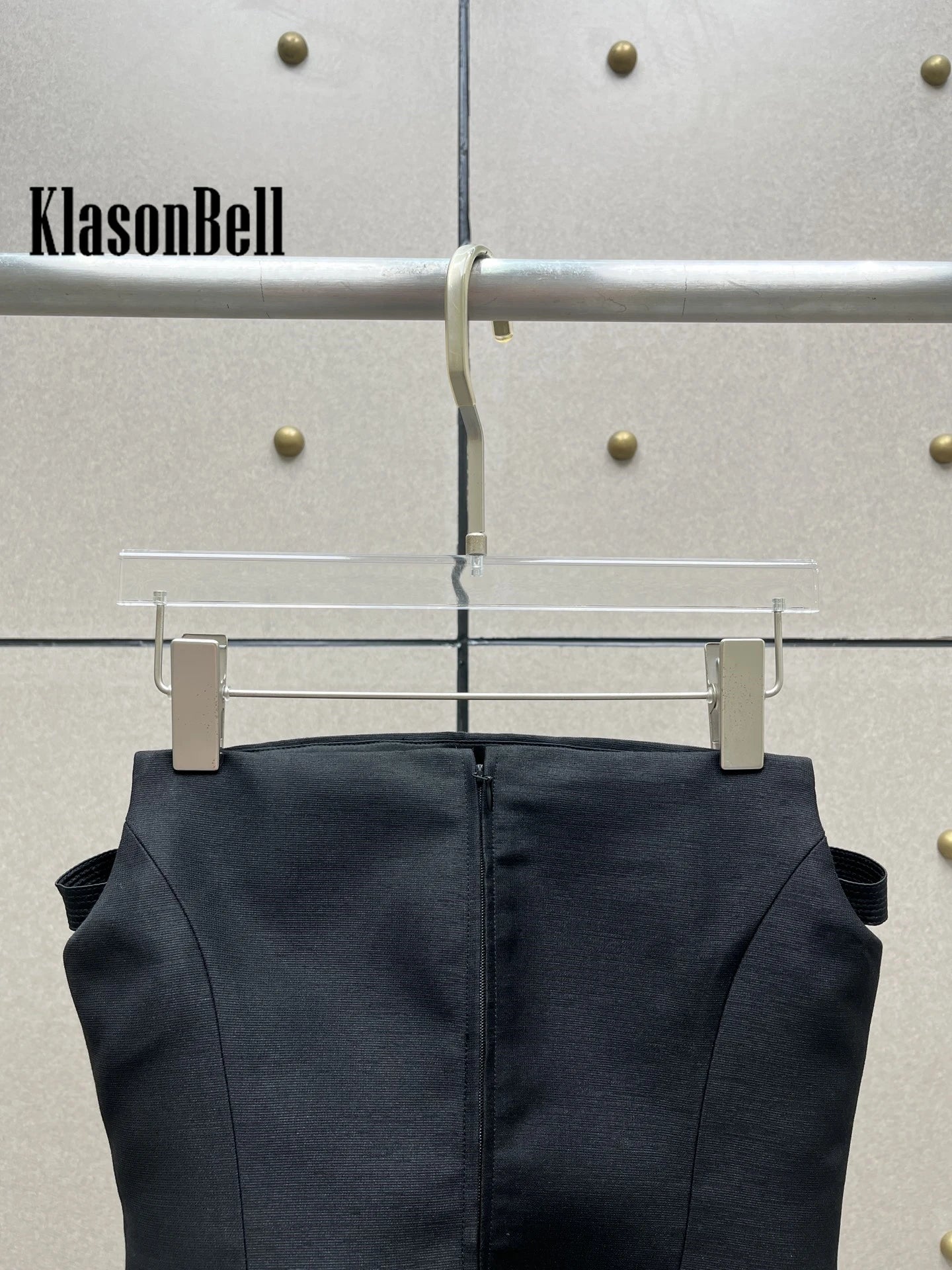 10.31 KlasonBell Black Fashion Design Fishbone Slim Sexy Strapless Short Tank Top Camis Women's