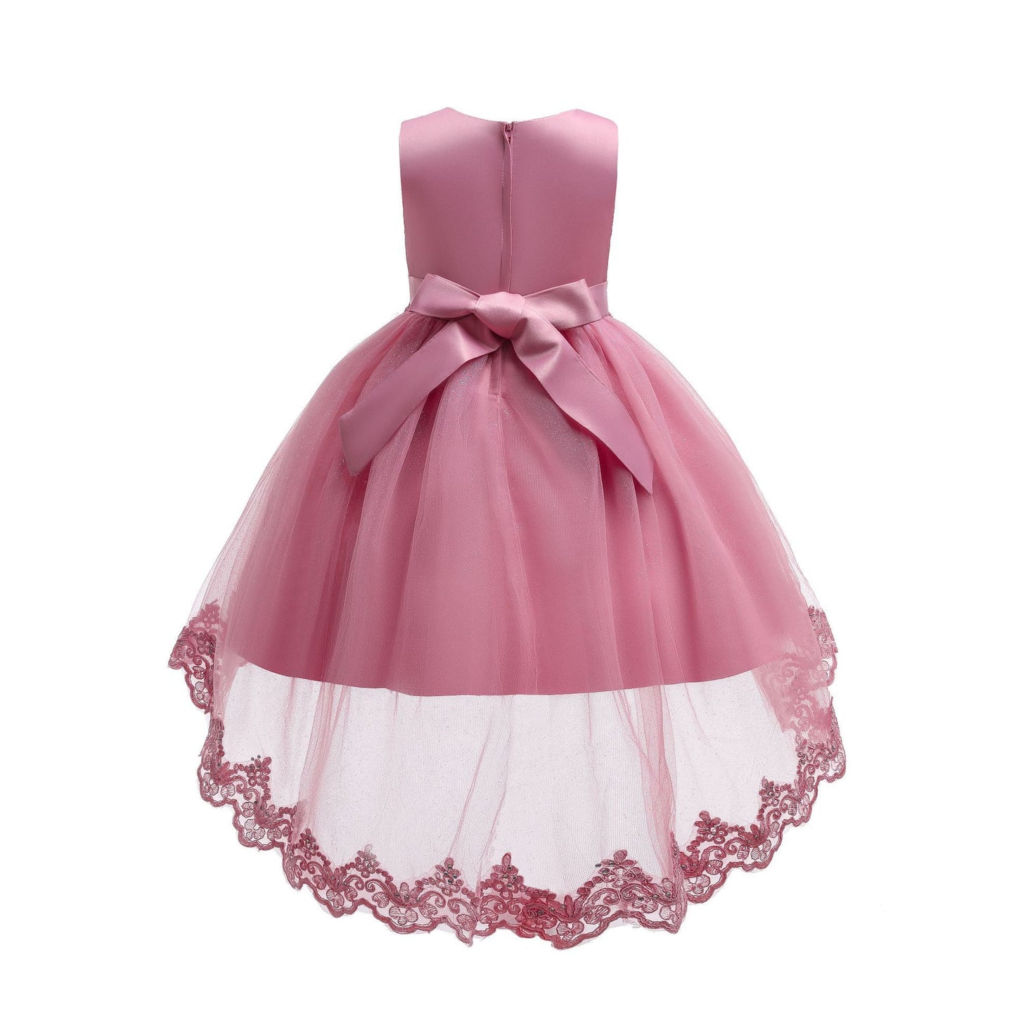 Girls Fashion Puffy Yarn Trailing Princess Dress