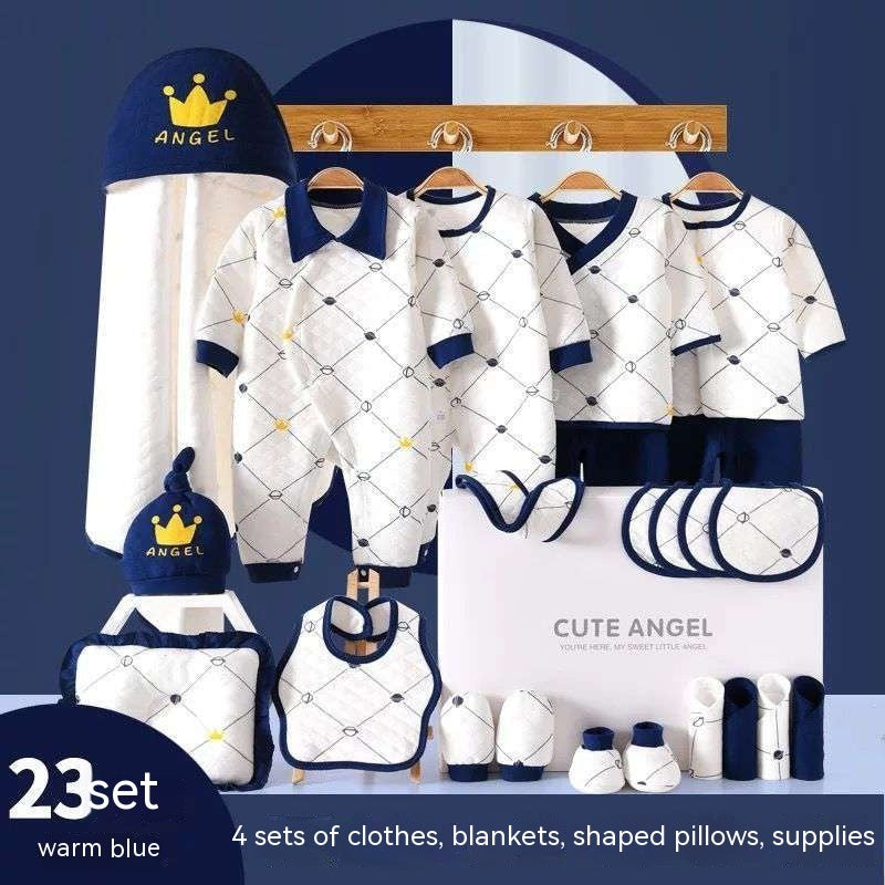 Vêtements pour bébés, costume en pur coton pour nouveau-né, coffret cadeau