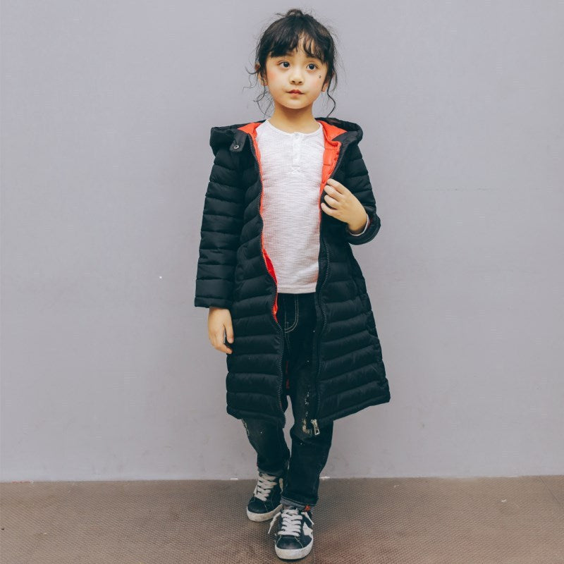 Winter Warm Children Cotton Clothing Mid Length