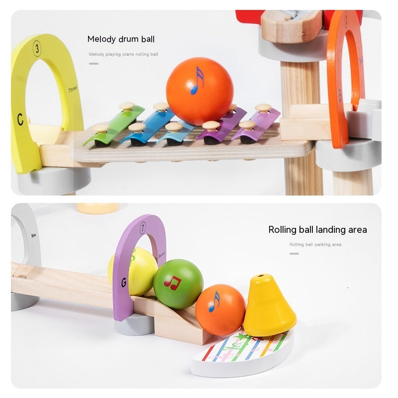 Building Blocks Assembling Music Percussion Piano Grounder Slide Educational Toys