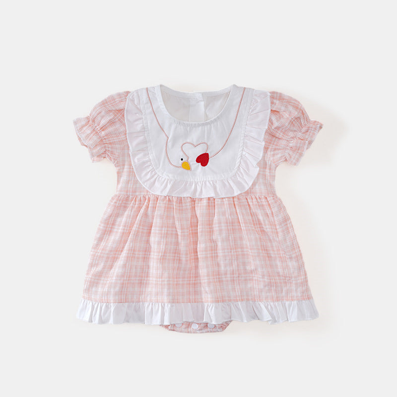 Summer Baby Girl Cute Plaid Skirt