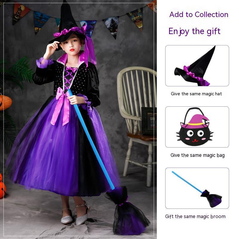 Robe lumineuse pour filles, costume de spectacle d'Halloween