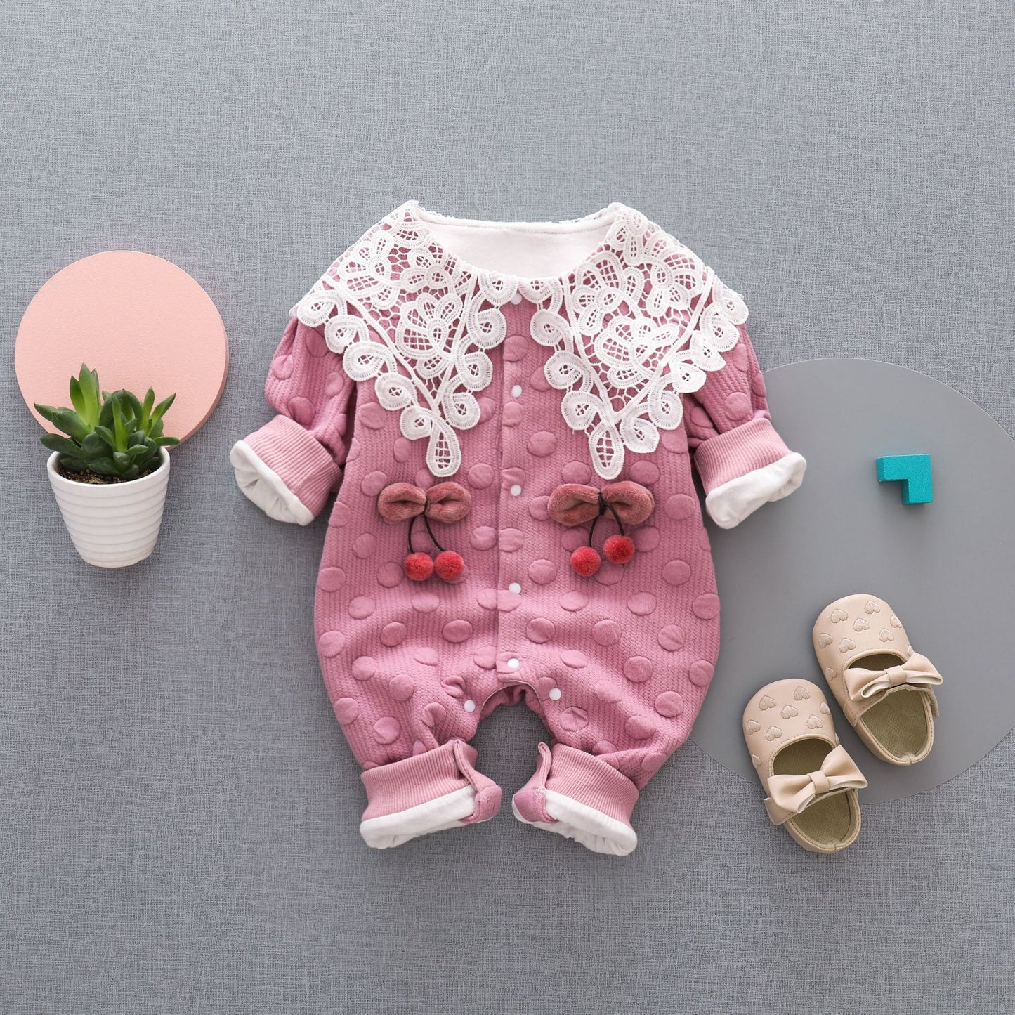 Combinaison bébé printemps et automne, vêtements d'extérieur Double couche