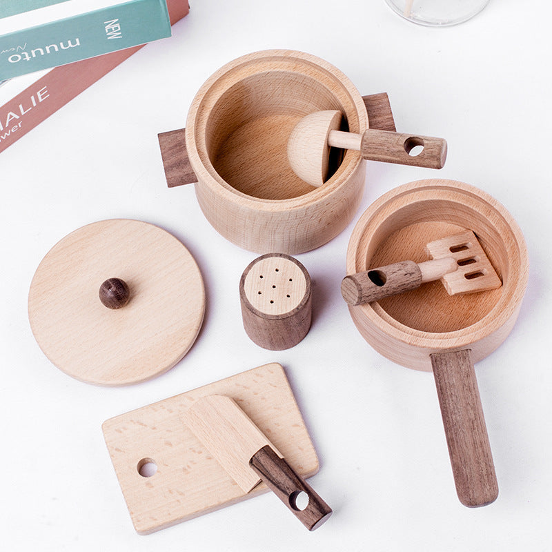 Children's Simulated Kitchen Wooden Early Education Toys