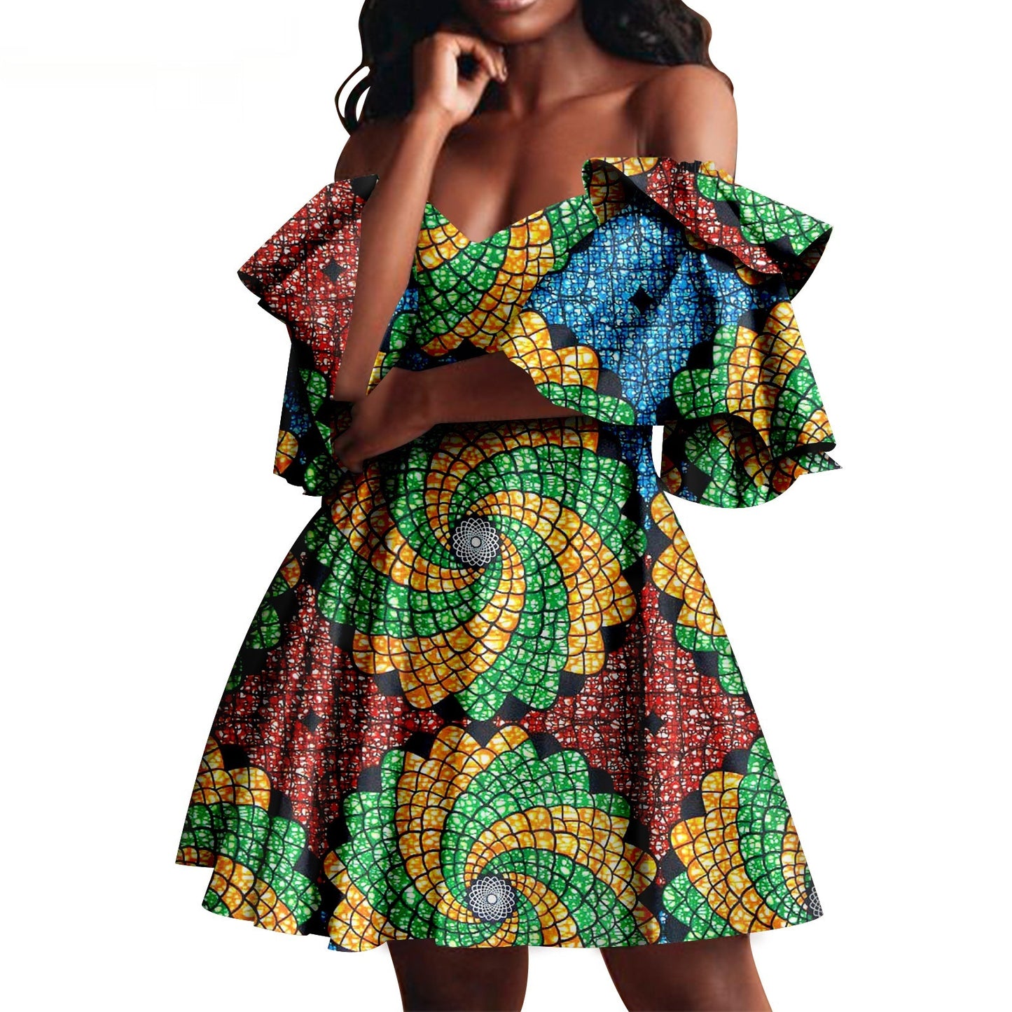 Robe de soirée pour femmes d'été africaine