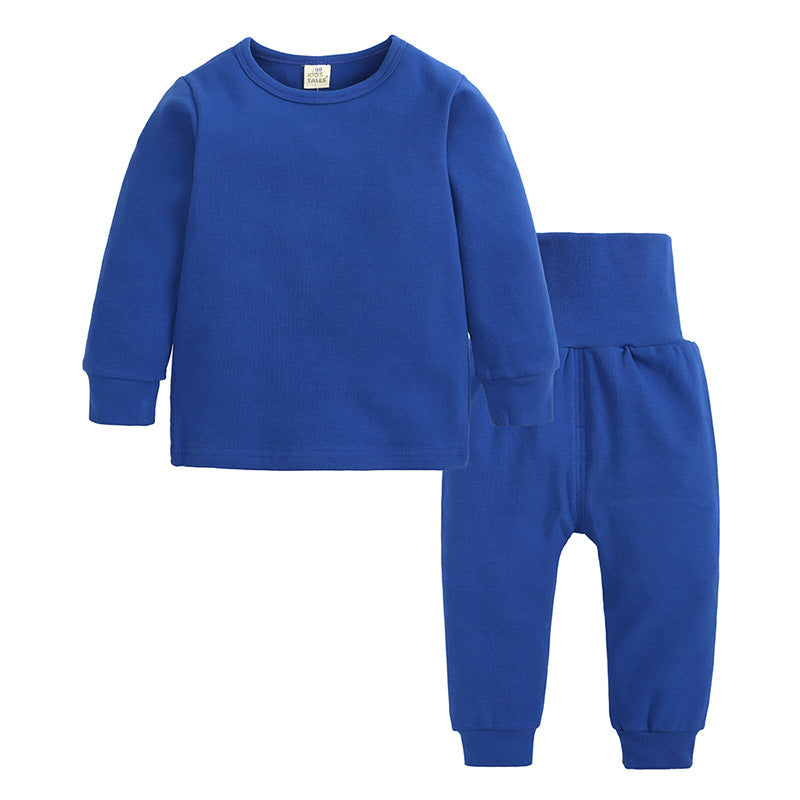 Printemps automne enfants pyjama costume coton vêtements chauds pour enfants