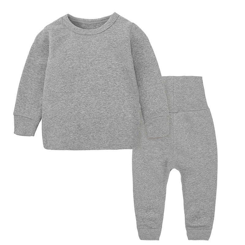 Printemps automne enfants pyjama costume coton vêtements chauds pour enfants