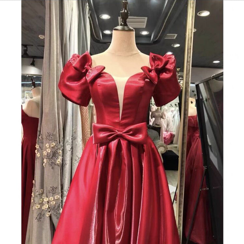 Robe de fiançailles en satin français