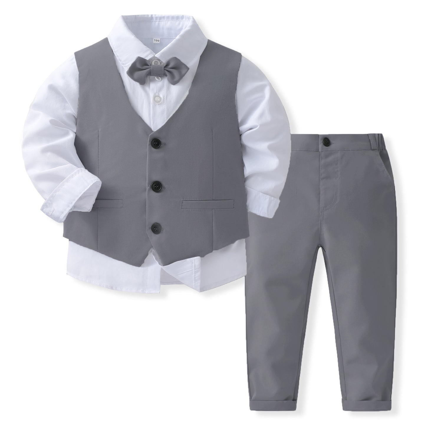 Baby Banquet Party Gentleman Collar Vest Set