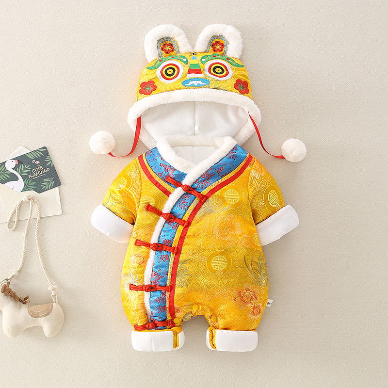 Baby Embroidery Tiger Head Jumpsuit Clothes For Babies