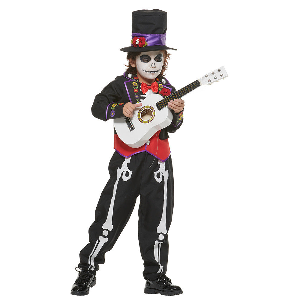 Day Of The Dead Little Boy Play Costume Party