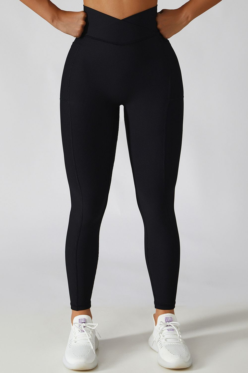 Legging actif basique Bae à taille croisée