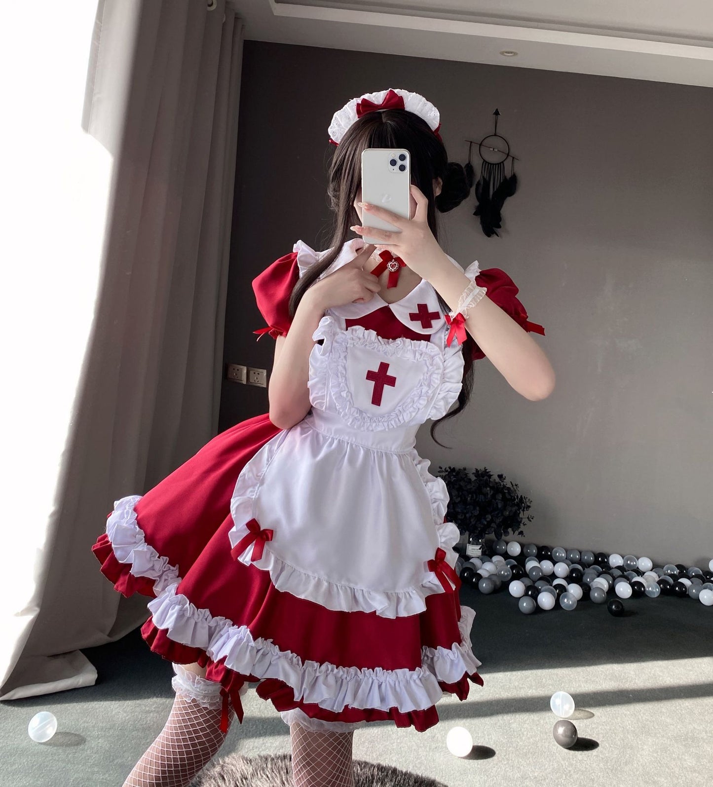 Lindo vestido de Halloween disfraz de cosplay de lolita