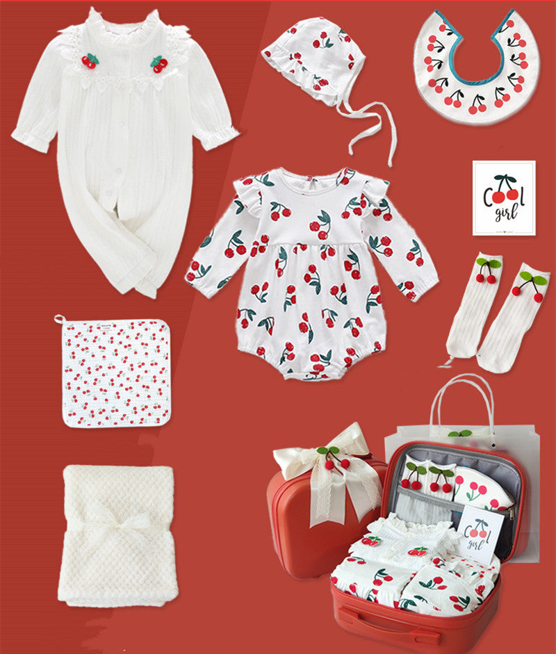 Baby Creative Cherry Print Onesie Set