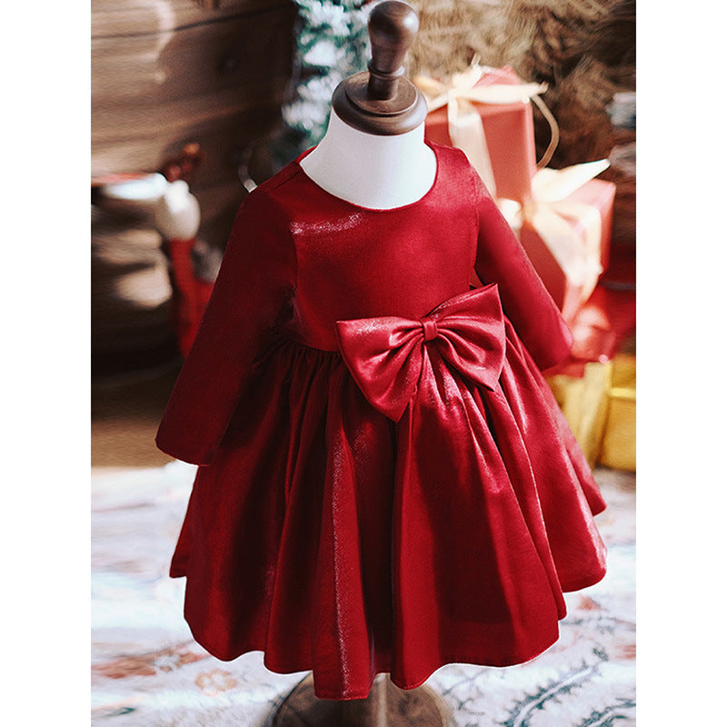 Robe rouge fille pour anniversaire princesse