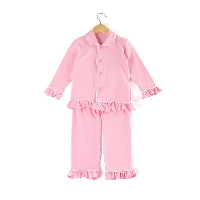 Vêtements classiques de noël pour enfants, coton doux, couleur unie, mignon rouge