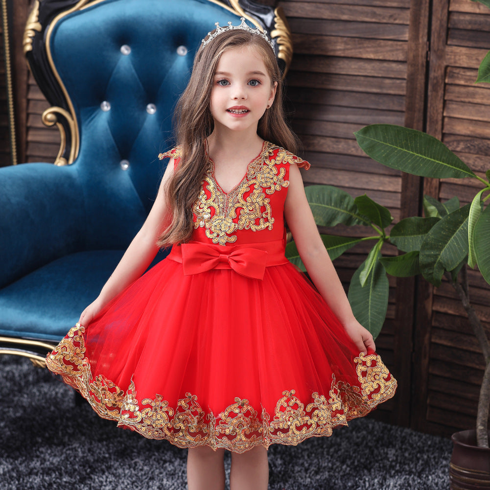 Children's Dress Princess Sequins Tulle Tutu Skirt