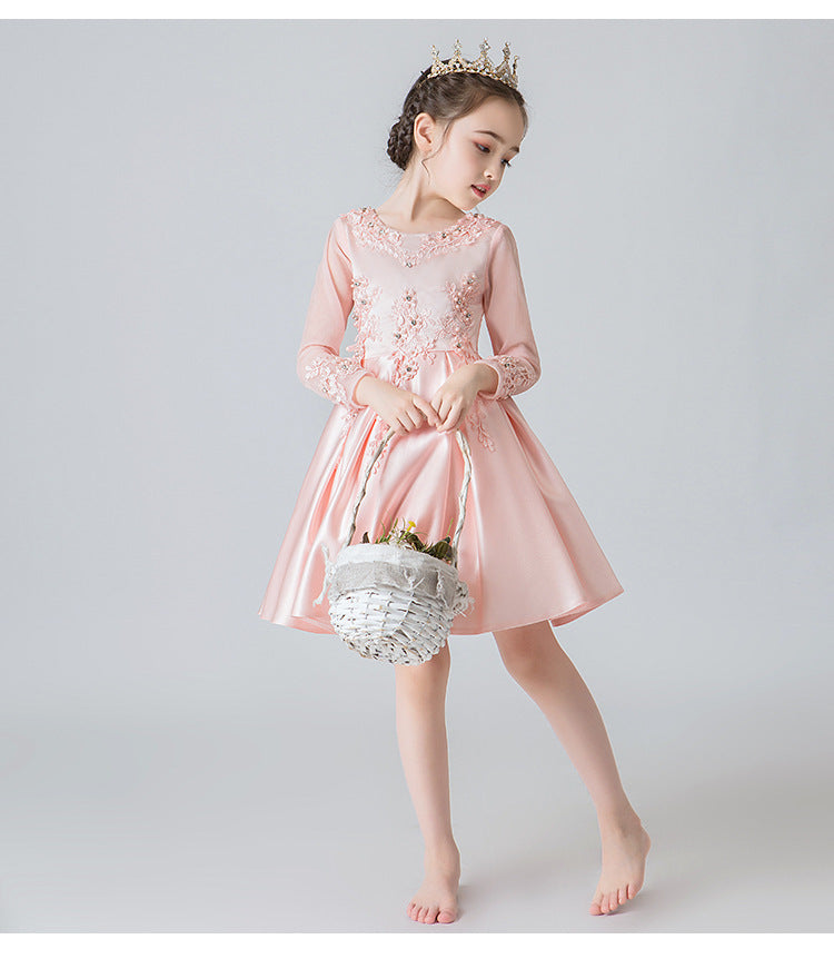 Girls' Princess Dress Long-sleeved Autumn And Winter