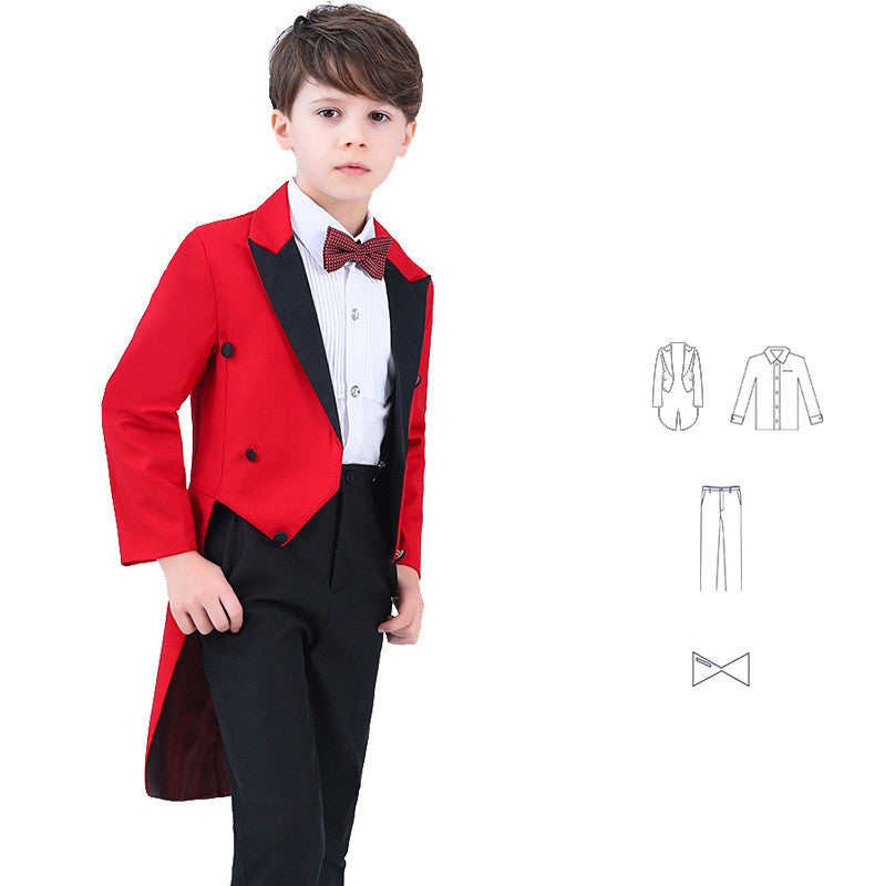 Costume de spectacle de costume de smoking pour hommes pour enfants