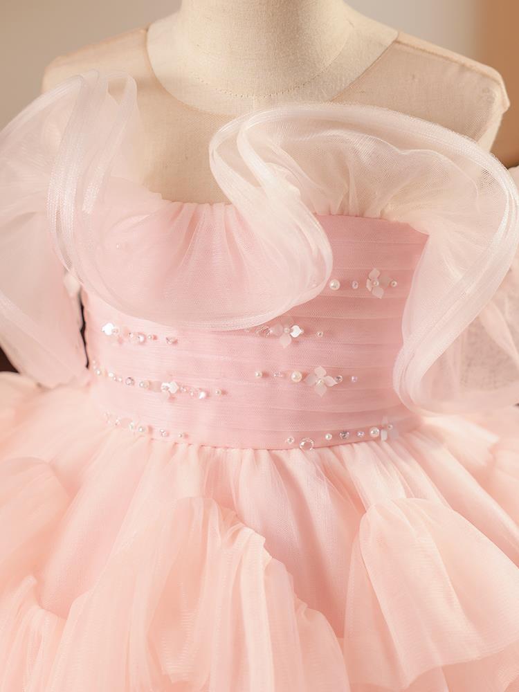 Robe de spectacle de piano pour filles, jupon de princesse